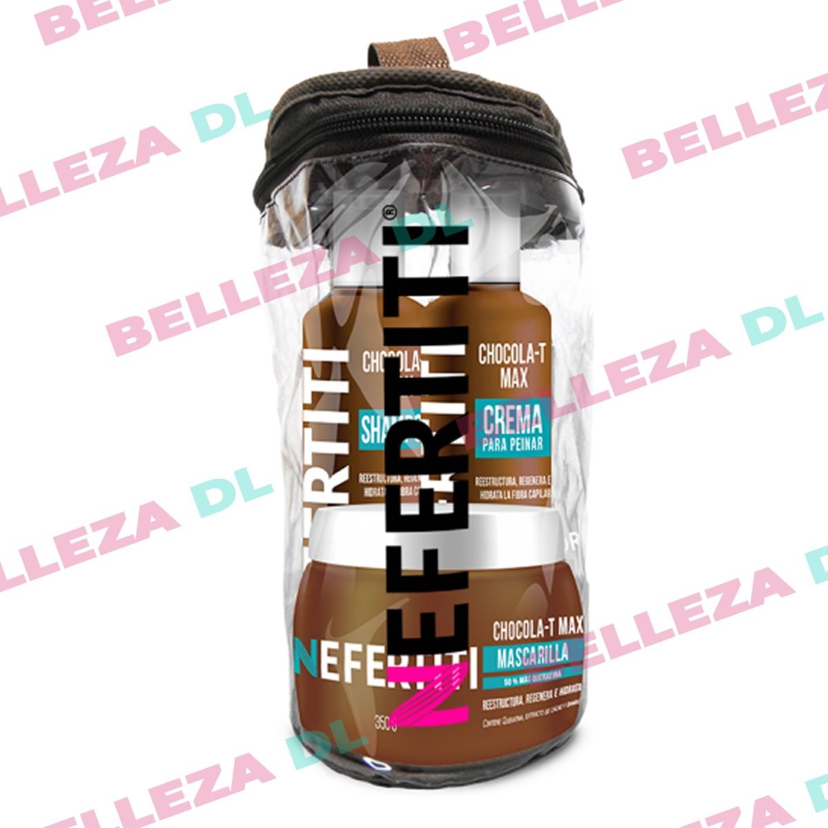 Kit Chocola-t Max 3 Pz Nefertiti Cabello Maltratado